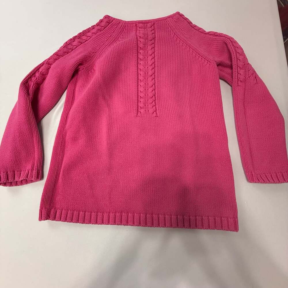 Real Clothes Pink Cable Knit 100% Cotton Sweater Size S